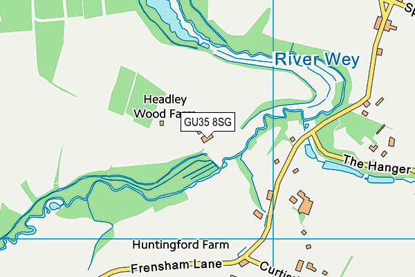 GU35 8SG map - OS VectorMap District (Ordnance Survey) GU35 8SG map - OS VectorMap District (Ordnance Survey)