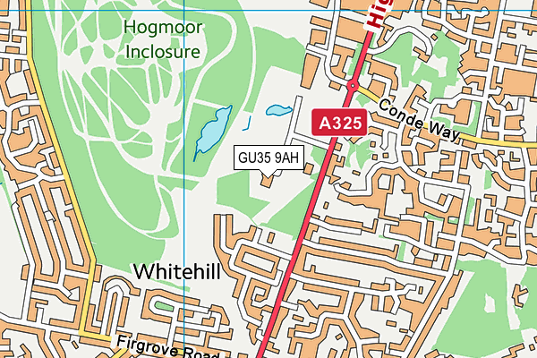 GU35 9AH map - OS VectorMap District (Ordnance Survey) GU35 9AH map - OS VectorMap District (Ordnance Survey)