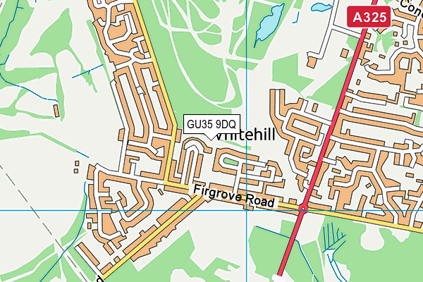 GU35 9DQ map - OS VectorMap District (Ordnance Survey) GU35 9DQ map - OS VectorMap District (Ordnance Survey)