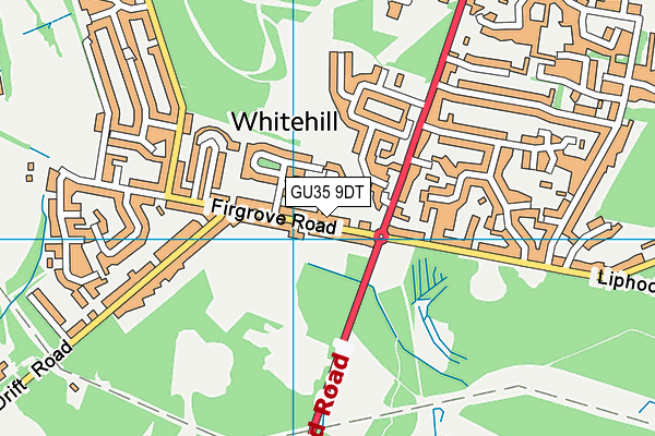 GU35 9DT map - OS VectorMap District (Ordnance Survey) GU35 9DT map - OS VectorMap District (Ordnance Survey)