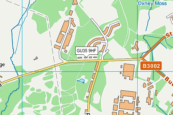 GU35 9HF map - OS VectorMap District (Ordnance Survey) GU35 9HF map - OS VectorMap District (Ordnance Survey)