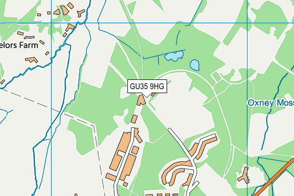 GU35 9HG map - OS VectorMap District (Ordnance Survey) GU35 9HG map - OS VectorMap District (Ordnance Survey)