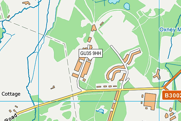 GU35 9HH map - OS VectorMap District (Ordnance Survey) GU35 9HH map - OS VectorMap District (Ordnance Survey)