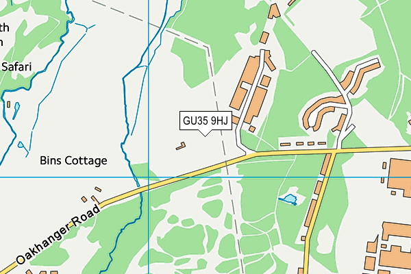 GU35 9HJ map - OS VectorMap District (Ordnance Survey) GU35 9HJ map - OS VectorMap District (Ordnance Survey)