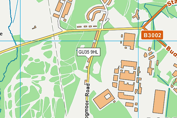 GU35 9HL map - OS VectorMap District (Ordnance Survey) GU35 9HL map - OS VectorMap District (Ordnance Survey)