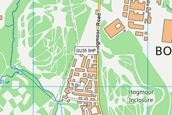 GU35 9HP map - OS VectorMap District (Ordnance Survey) GU35 9HP map - OS VectorMap District (Ordnance Survey)