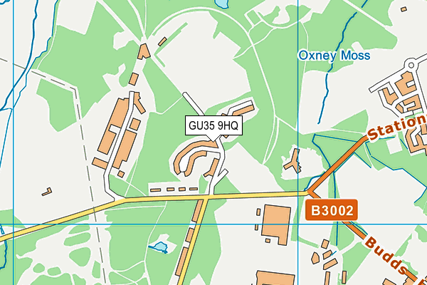GU35 9HQ map - OS VectorMap District (Ordnance Survey) GU35 9HQ map - OS VectorMap District (Ordnance Survey)