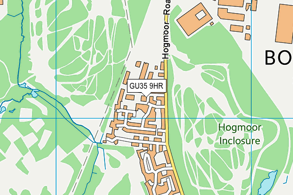 GU35 9HR map - OS VectorMap District (Ordnance Survey)