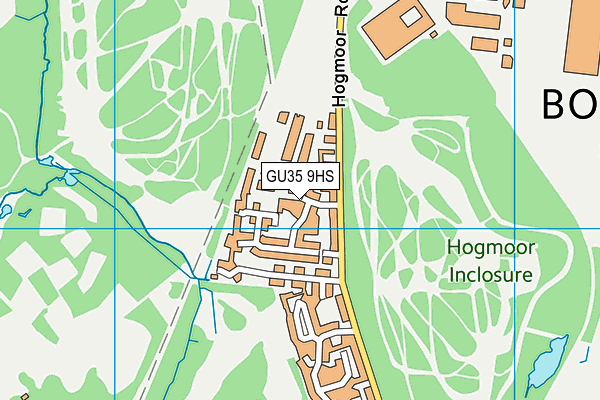GU35 9HS map - OS VectorMap District (Ordnance Survey) GU35 9HS map - OS VectorMap District (Ordnance Survey)