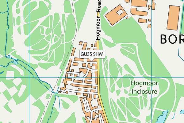 GU35 9HW map - OS VectorMap District (Ordnance Survey) GU35 9HW map - OS VectorMap District (Ordnance Survey)