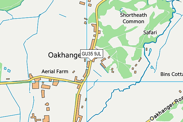 GU35 9JL map - OS VectorMap District (Ordnance Survey) GU35 9JL map - OS VectorMap District (Ordnance Survey)