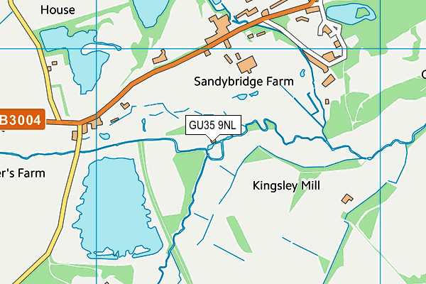 GU35 9NL map - OS VectorMap District (Ordnance Survey) GU35 9NL map - OS VectorMap District (Ordnance Survey)