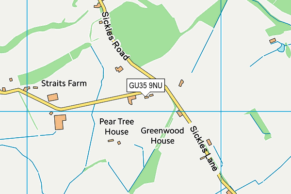 GU35 9NU map - OS VectorMap District (Ordnance Survey) GU35 9NU map - OS VectorMap District (Ordnance Survey)