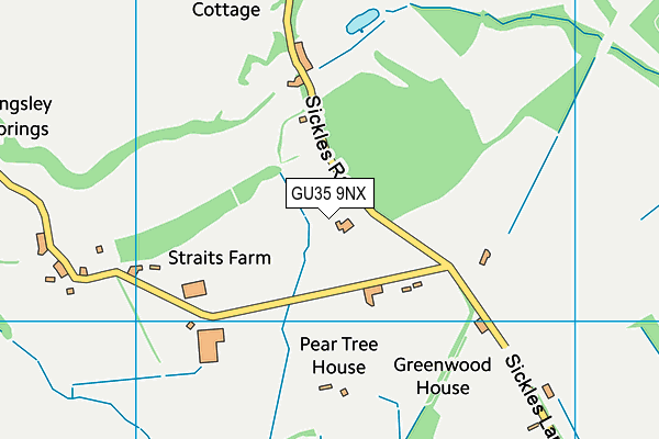 GU35 9NX map - OS VectorMap District (Ordnance Survey) GU35 9NX map - OS VectorMap District (Ordnance Survey)
