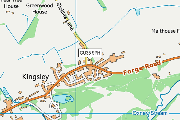 GU35 9PH map - OS VectorMap District (Ordnance Survey)