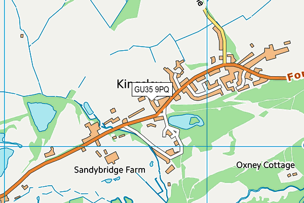 GU35 9PQ map - OS VectorMap District (Ordnance Survey) GU35 9PQ map - OS VectorMap District (Ordnance Survey)