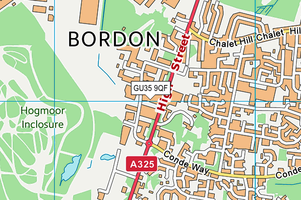 GU35 9QF map - OS VectorMap District (Ordnance Survey) GU35 9QF map - OS VectorMap District (Ordnance Survey)