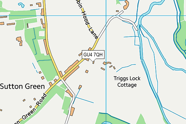 GU4 7QH map - OS VectorMap District (Ordnance Survey) GU4 7QH map - OS VectorMap District (Ordnance Survey)