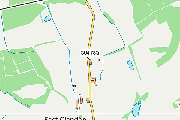 GU4 7SQ map - OS VectorMap District (Ordnance Survey) GU4 7SQ map - OS VectorMap District (Ordnance Survey)