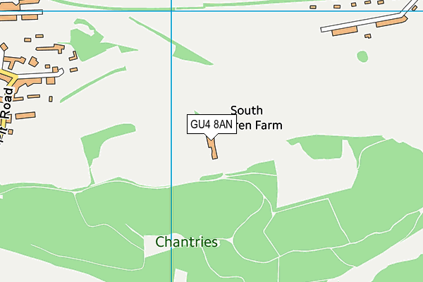 GU4 8AN map - OS VectorMap District (Ordnance Survey) GU4 8AN map - OS VectorMap District (Ordnance Survey)