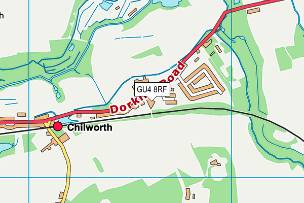 GU4 8RF map - OS VectorMap District (Ordnance Survey) GU4 8RF map - OS VectorMap District (Ordnance Survey)