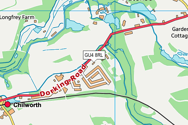 GU4 8RL map - OS VectorMap District (Ordnance Survey) GU4 8RL map - OS VectorMap District (Ordnance Survey)