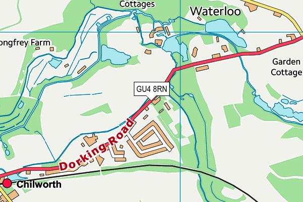 GU4 8RN map - OS VectorMap District (Ordnance Survey) GU4 8RN map - OS VectorMap District (Ordnance Survey)