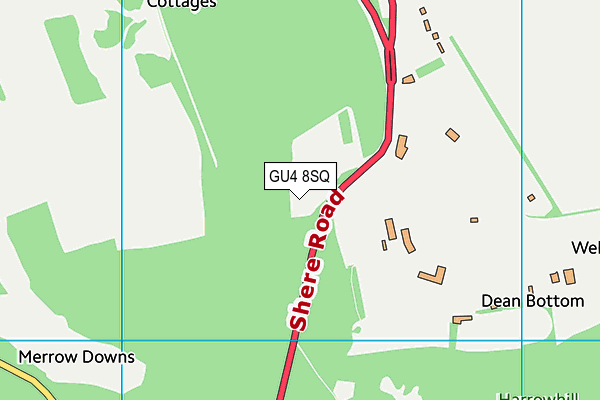 GU4 8SQ map - OS VectorMap District (Ordnance Survey) GU4 8SQ map - OS VectorMap District (Ordnance Survey)