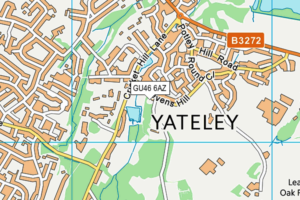 GU46 6AZ map - OS VectorMap District (Ordnance Survey) GU46 6AZ map - OS VectorMap District (Ordnance Survey)