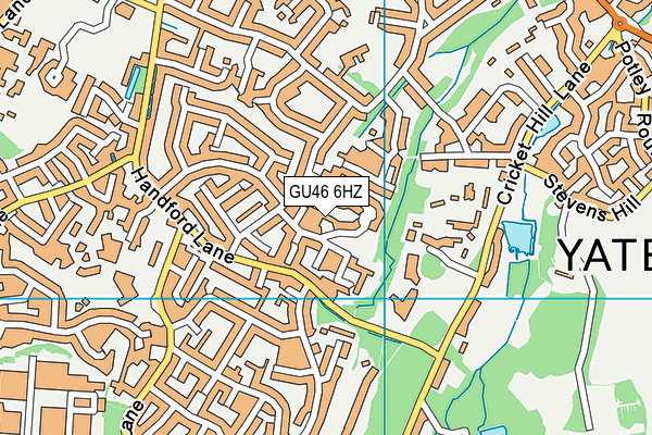 GU46 6HZ map - OS VectorMap District (Ordnance Survey) GU46 6HZ map - OS VectorMap District (Ordnance Survey)