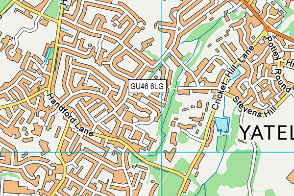 GU46 6LG map - OS VectorMap District (Ordnance Survey) GU46 6LG map - OS VectorMap District (Ordnance Survey)