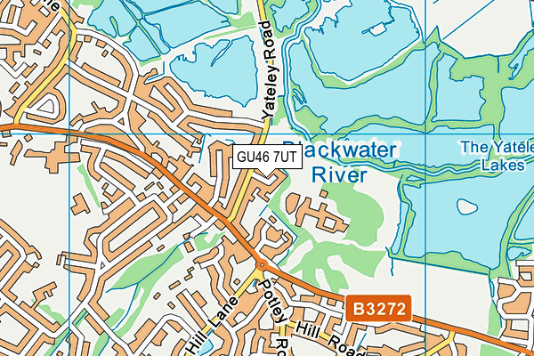 GU46 7UT map - OS VectorMap District (Ordnance Survey) GU46 7UT map - OS VectorMap District (Ordnance Survey)