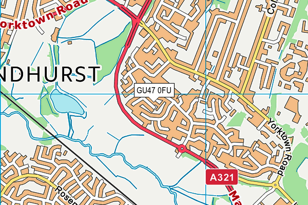 GU47 0FU map - OS VectorMap District (Ordnance Survey) GU47 0FU map - OS VectorMap District (Ordnance Survey)