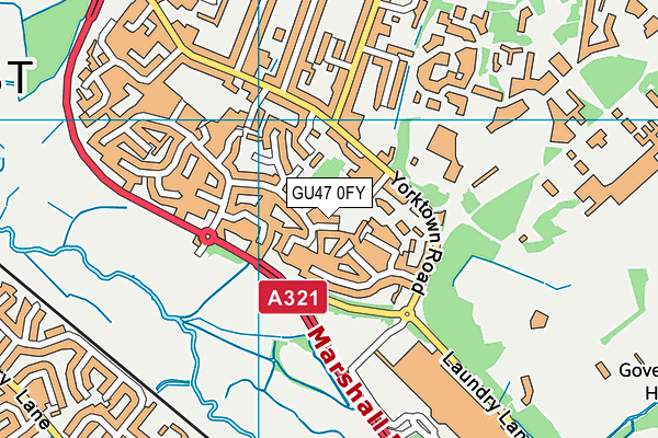 GU47 0FY map - OS VectorMap District (Ordnance Survey) GU47 0FY map - OS VectorMap District (Ordnance Survey)