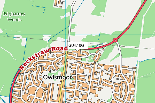 GU47 0GT map - OS VectorMap District (Ordnance Survey) GU47 0GT map - OS VectorMap District (Ordnance Survey)