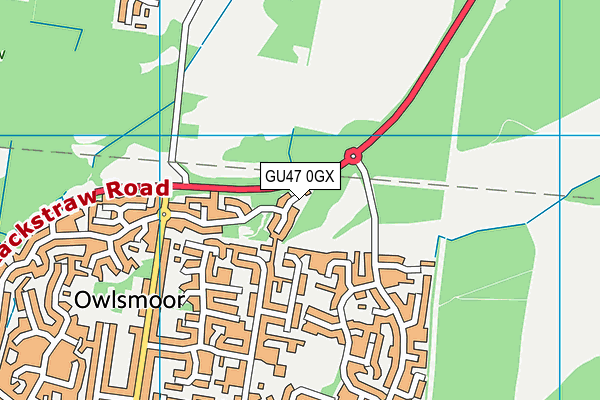GU47 0GX map - OS VectorMap District (Ordnance Survey) GU47 0GX map - OS VectorMap District (Ordnance Survey)
