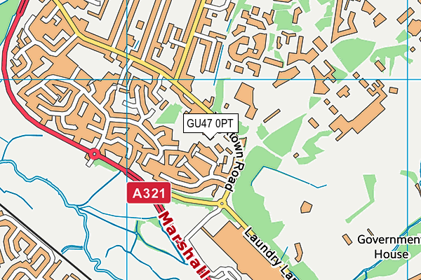 GU47 0PT map - OS VectorMap District (Ordnance Survey) GU47 0PT map - OS VectorMap District (Ordnance Survey)
