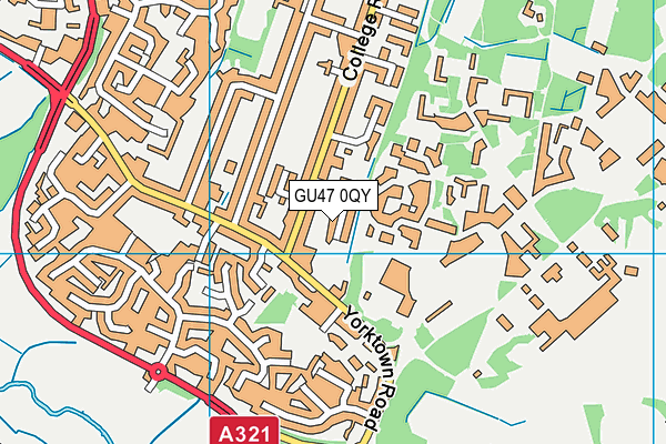 GU47 0QY map - OS VectorMap District (Ordnance Survey) GU47 0QY map - OS VectorMap District (Ordnance Survey)