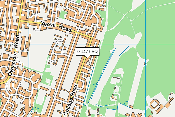 GU47 0RQ map - OS VectorMap District (Ordnance Survey) GU47 0RQ map - OS VectorMap District (Ordnance Survey)