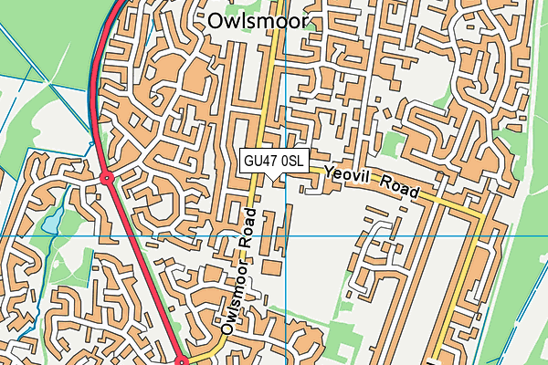 GU47 0SL map - OS VectorMap District (Ordnance Survey) GU47 0SL map - OS VectorMap District (Ordnance Survey)