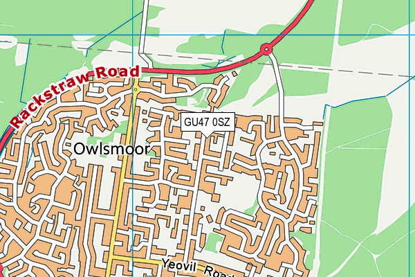 GU47 0SZ map - OS VectorMap District (Ordnance Survey) GU47 0SZ map - OS VectorMap District (Ordnance Survey)