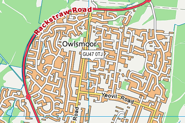 GU47 0TJ map - OS VectorMap District (Ordnance Survey) GU47 0TJ map - OS VectorMap District (Ordnance Survey)