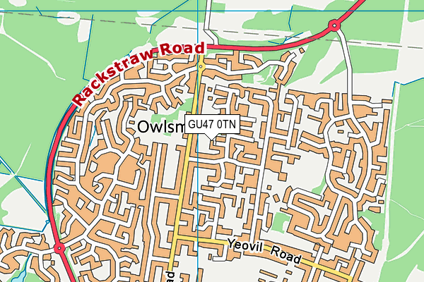 GU47 0TN map - OS VectorMap District (Ordnance Survey) GU47 0TN map - OS VectorMap District (Ordnance Survey)