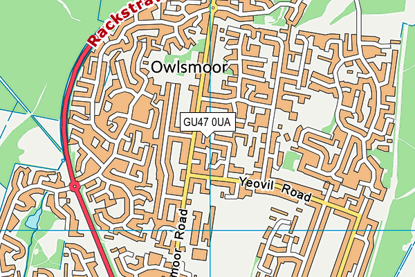 GU47 0UA map - OS VectorMap District (Ordnance Survey) GU47 0UA map - OS VectorMap District (Ordnance Survey)