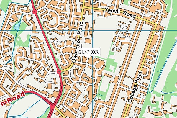 GU47 0XR map - OS VectorMap District (Ordnance Survey) GU47 0XR map - OS VectorMap District (Ordnance Survey)