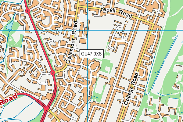 GU47 0XS map - OS VectorMap District (Ordnance Survey) GU47 0XS map - OS VectorMap District (Ordnance Survey)