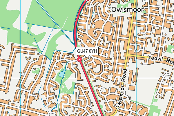 GU47 0YH map - OS VectorMap District (Ordnance Survey) GU47 0YH map - OS VectorMap District (Ordnance Survey)