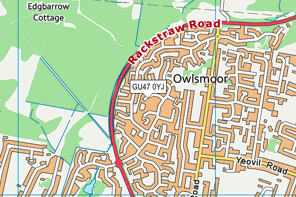 GU47 0YJ map - OS VectorMap District (Ordnance Survey) GU47 0YJ map - OS VectorMap District (Ordnance Survey)