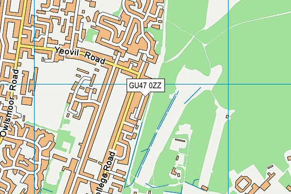 GU47 0ZZ map - OS VectorMap District (Ordnance Survey) GU47 0ZZ map - OS VectorMap District (Ordnance Survey)