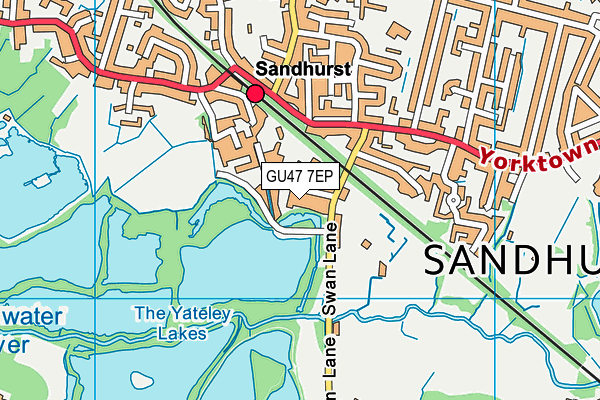 GU47 7EP map - OS VectorMap District (Ordnance Survey) GU47 7EP map - OS VectorMap District (Ordnance Survey)